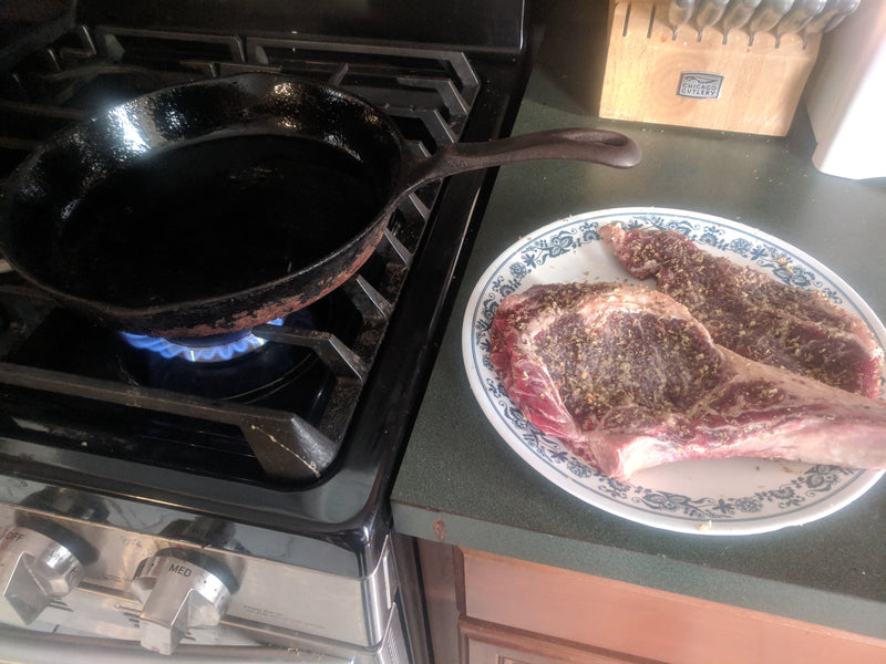 Cooking My First Ribeye
